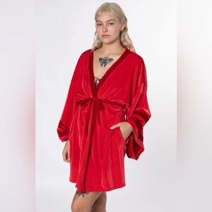 Solstice Intimates Red Velvet Robe